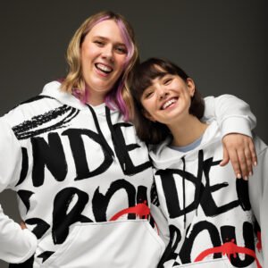 Underground Pulse Hoodie – Black & Red Grunge Streetwear