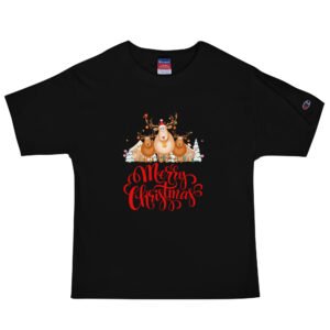Red-and-Green-Holiday-Spirit-Merry-Christmas-Men's Champion T-Shirt