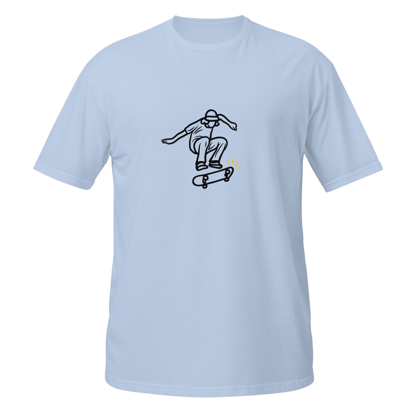 Skateboard Line Art Pop Culture Streetwear T-Shirt