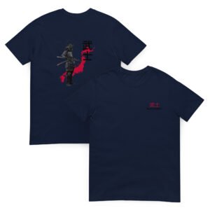 Red & Black Minimalist Samurai T-Shirt – Bold Warrior Streetwear