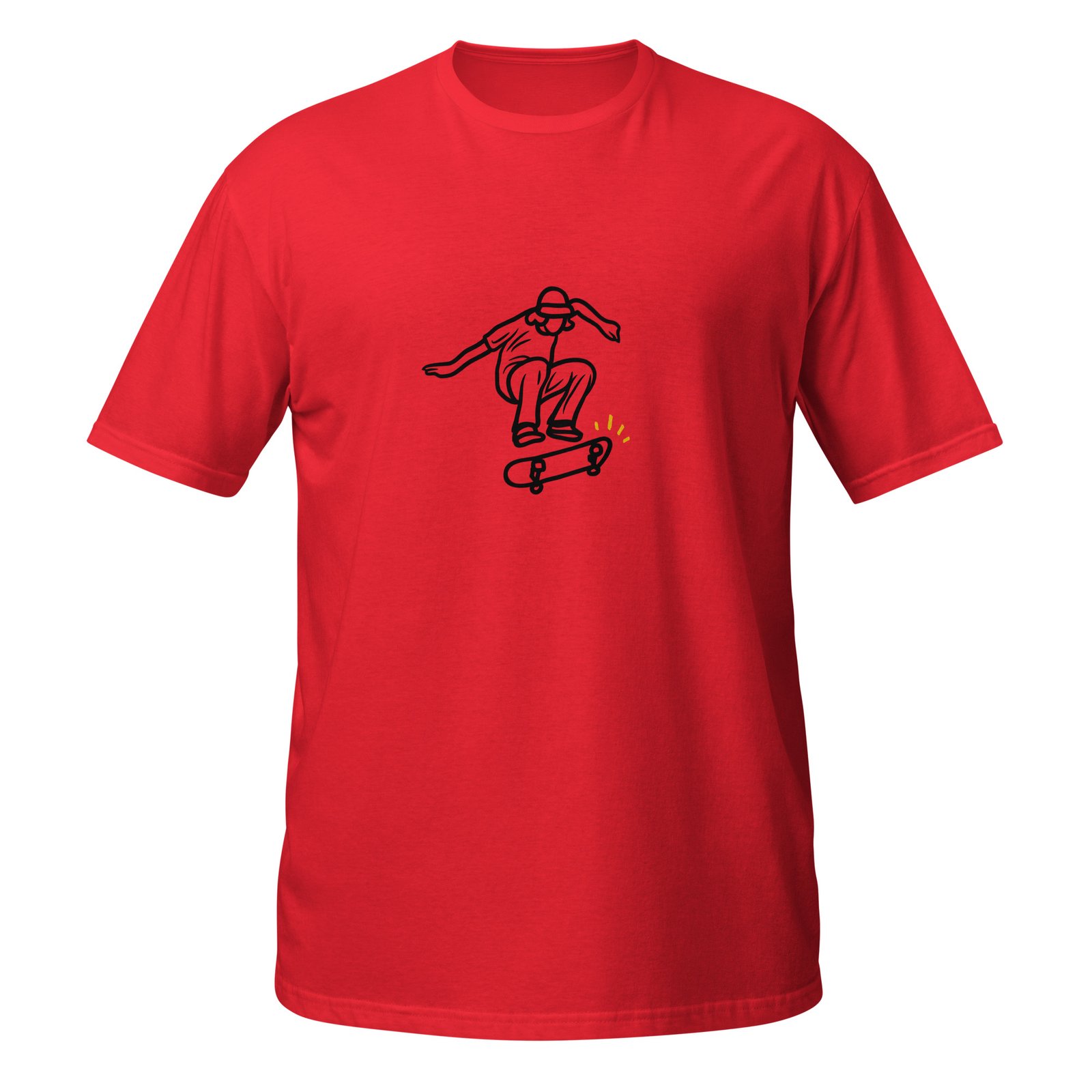 Skateboard Line Art Pop Culture Streetwear T-Shirt - Image 7