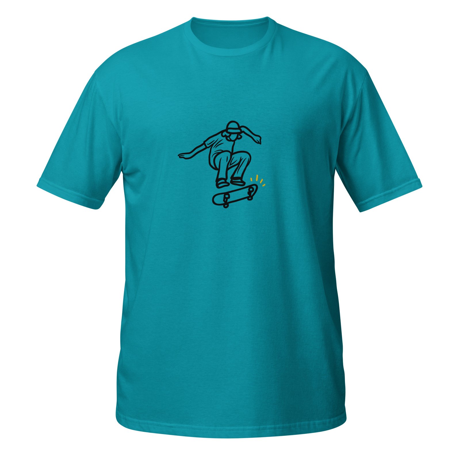 Skateboard Line Art Pop Culture Streetwear T-Shirt - Image 9