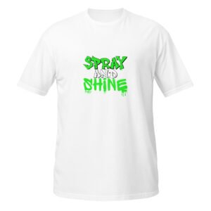 Black & Green “Spray and Shine” Dynamic Graffiti Streetwear T-Shirt