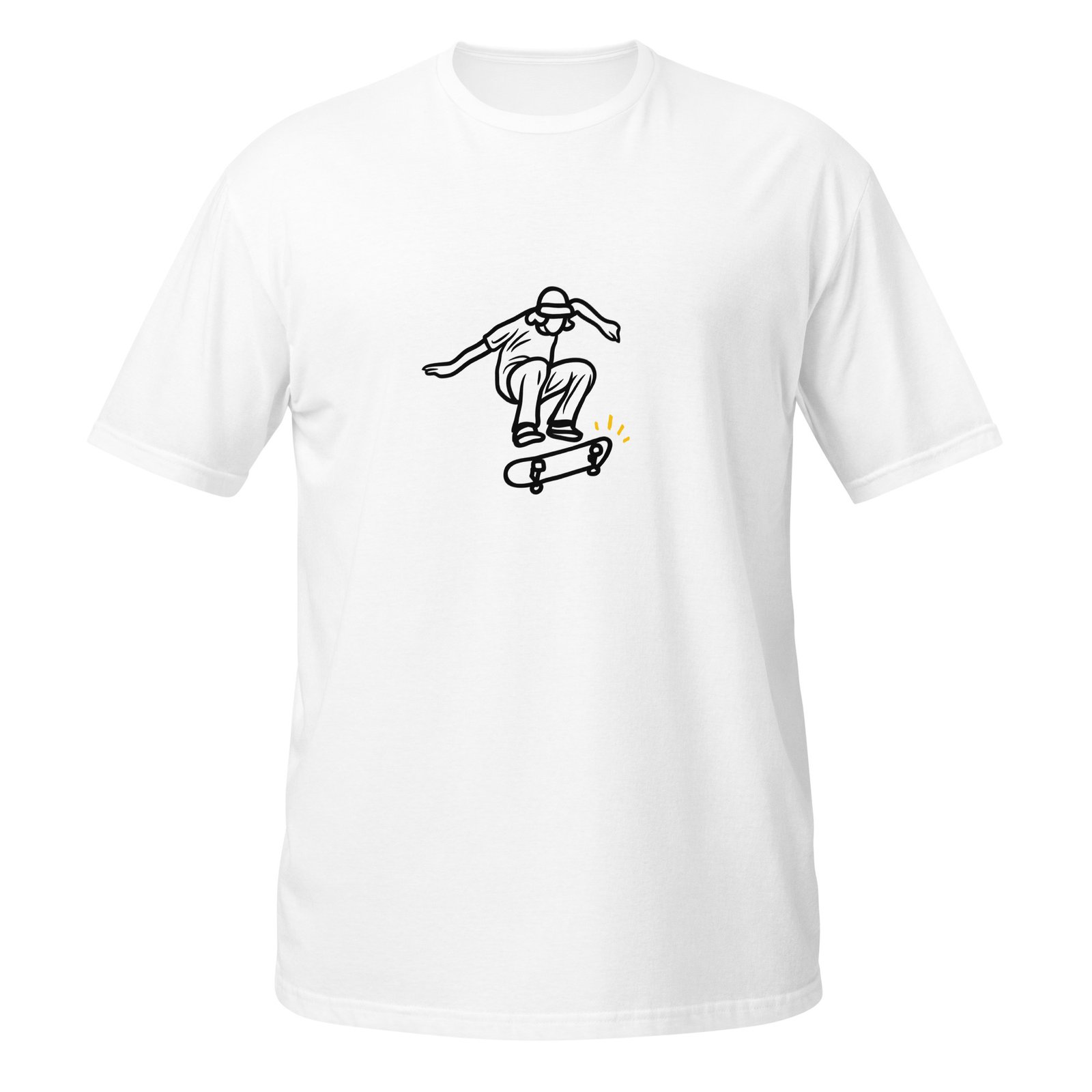 Skateboard Line Art Pop Culture Streetwear T-Shirt - Image 10