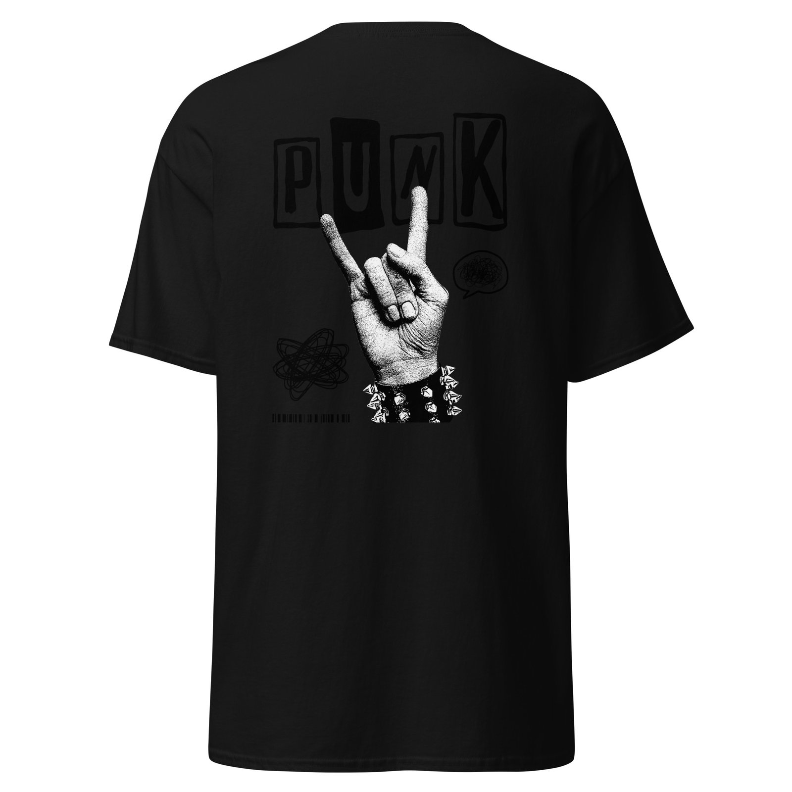 Black Punk Rebel Streetwear T-Shirt - Image 3