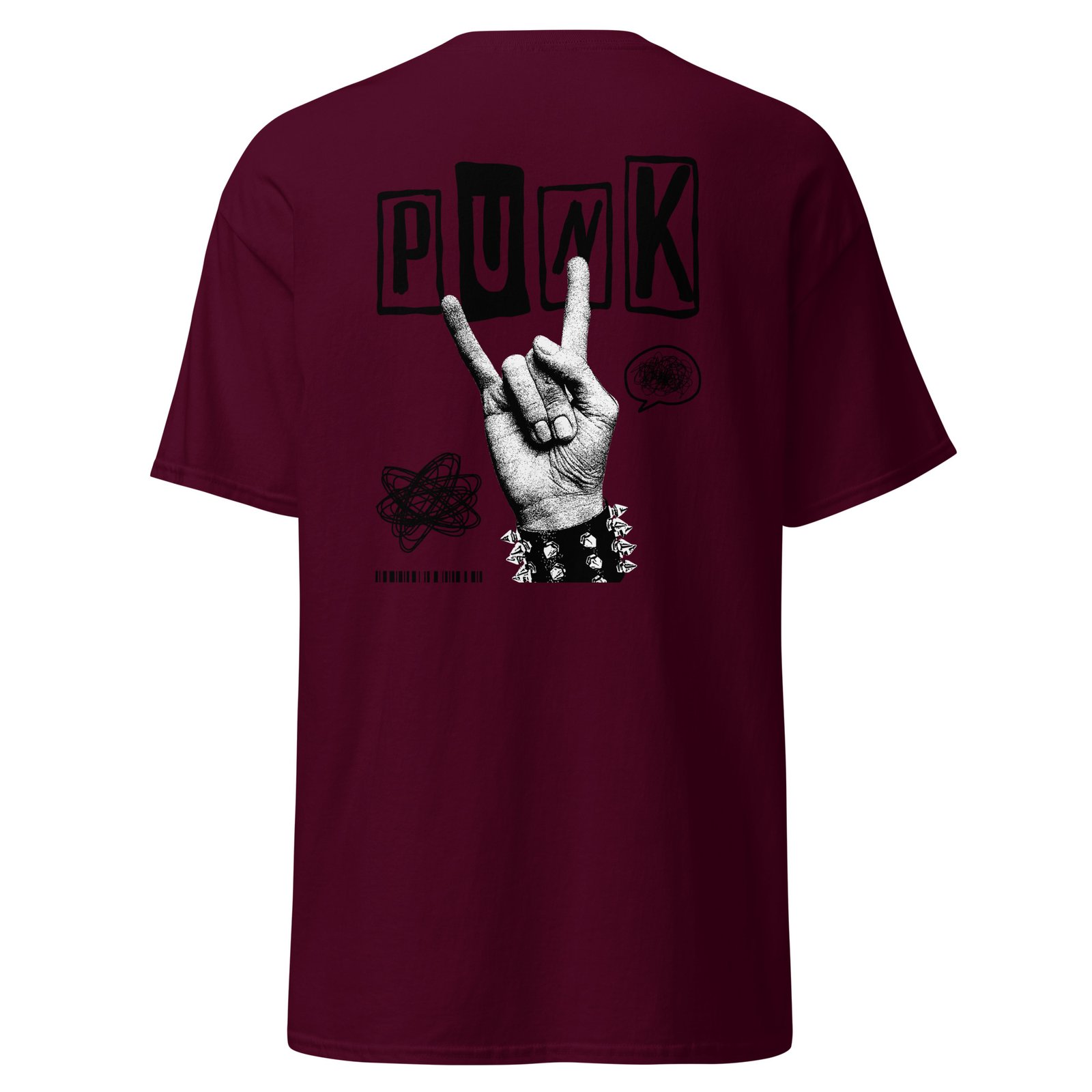Black Punk Rebel Streetwear T-Shirt - Image 2