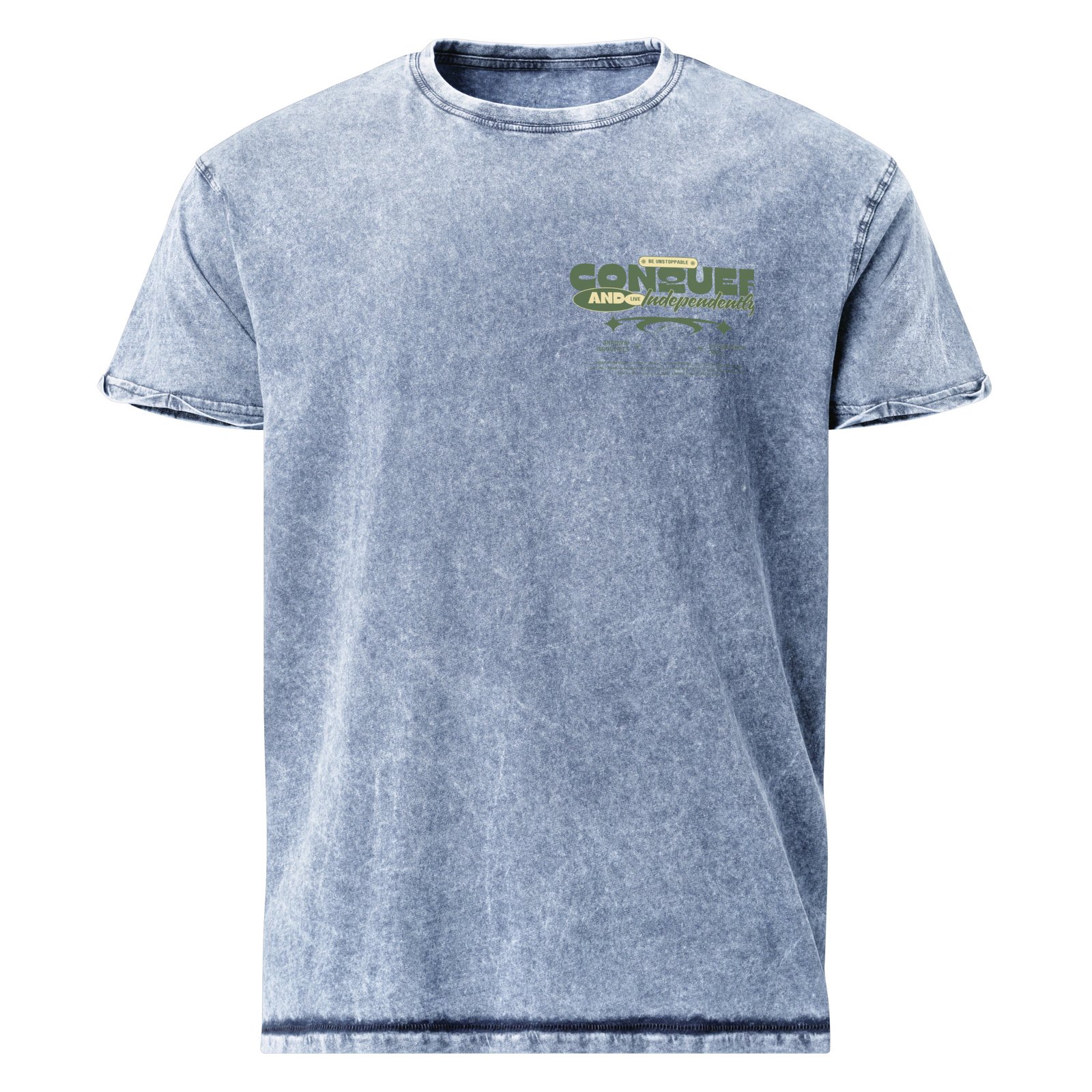 Green & Light Yellow Modern Streetwear Inspirational Quote T-Shirt