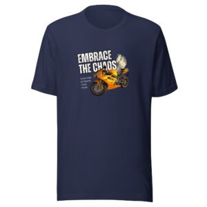 Black & Orange Bold Motorsport Quote Tee